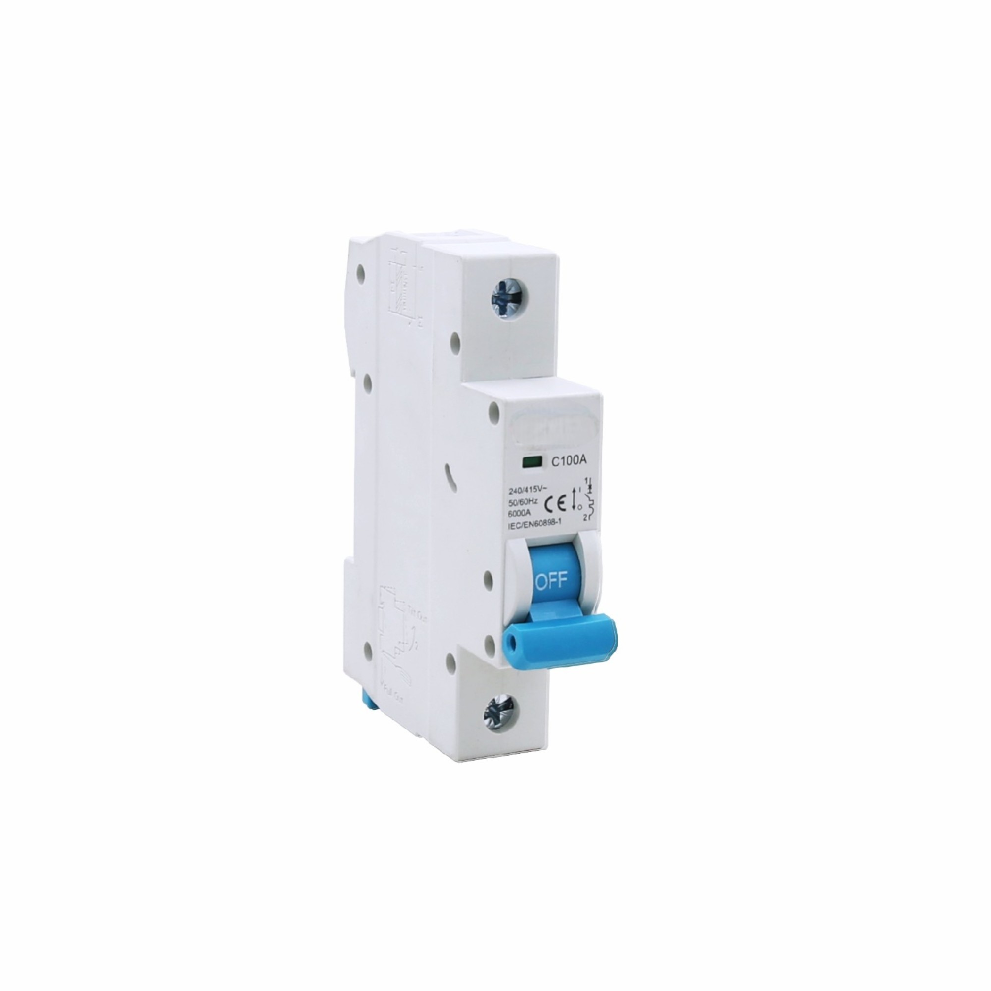 AC MCB termico-magnetico ad alta corrente | 80a-125a | 4p | Curve c/d | 6Ka Breaking | IP20 | IEC