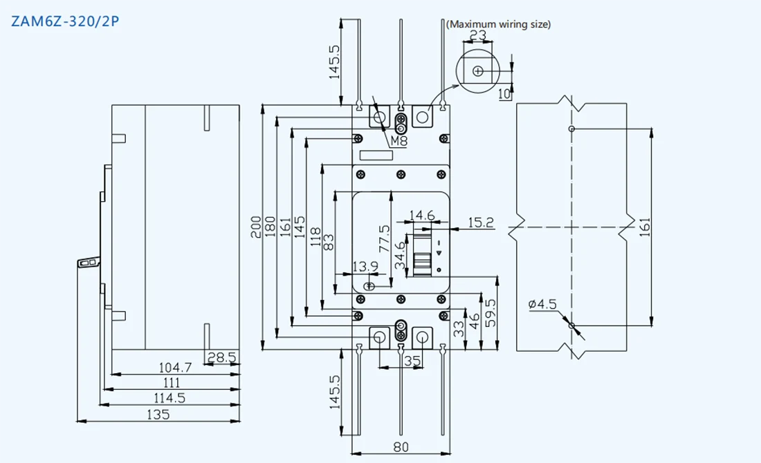 320A PV Circuit Breaker DC1000V